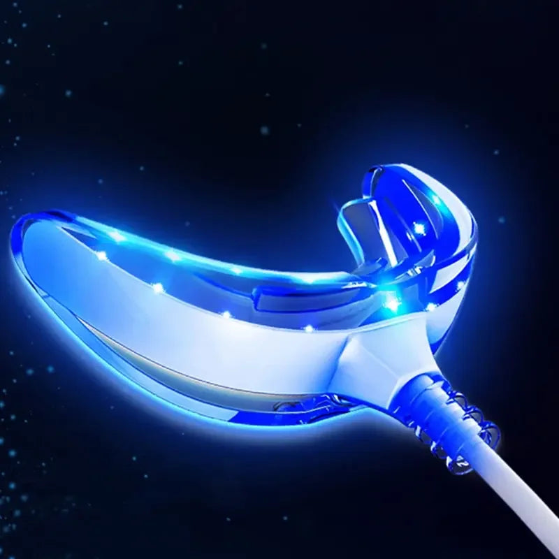 Viral Tiktok BreezyWhite Smart LED Teeth Whitening Accelerator Light - Blue cold light mouthpiece 465nm connected to iPhone Android and USB for fast results